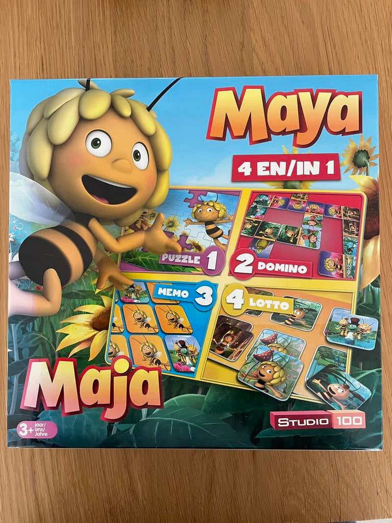 Maya 4 in 1, Hobby en Vrije tijd, Drie of vier spelers, Ophalen of Verzenden, Zo goed als nieuw