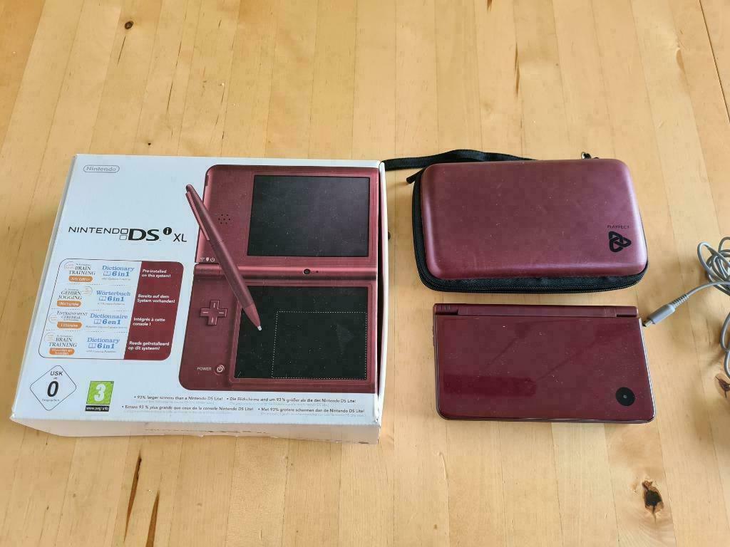 Nintendo DS XL + cartes multijeux (24 jeux), Consoles de jeu & Jeux vidéo, Enlèvement ou Envoi, Comme neuf, Autres couleurs, Dsi XL
