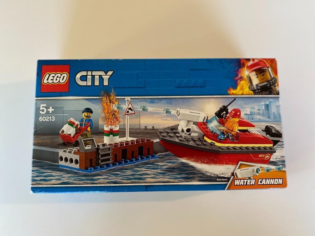 Lego City 60213 – Brand aan de kade, Ophalen of Verzenden, Zo goed als nieuw, Complete set, Lego