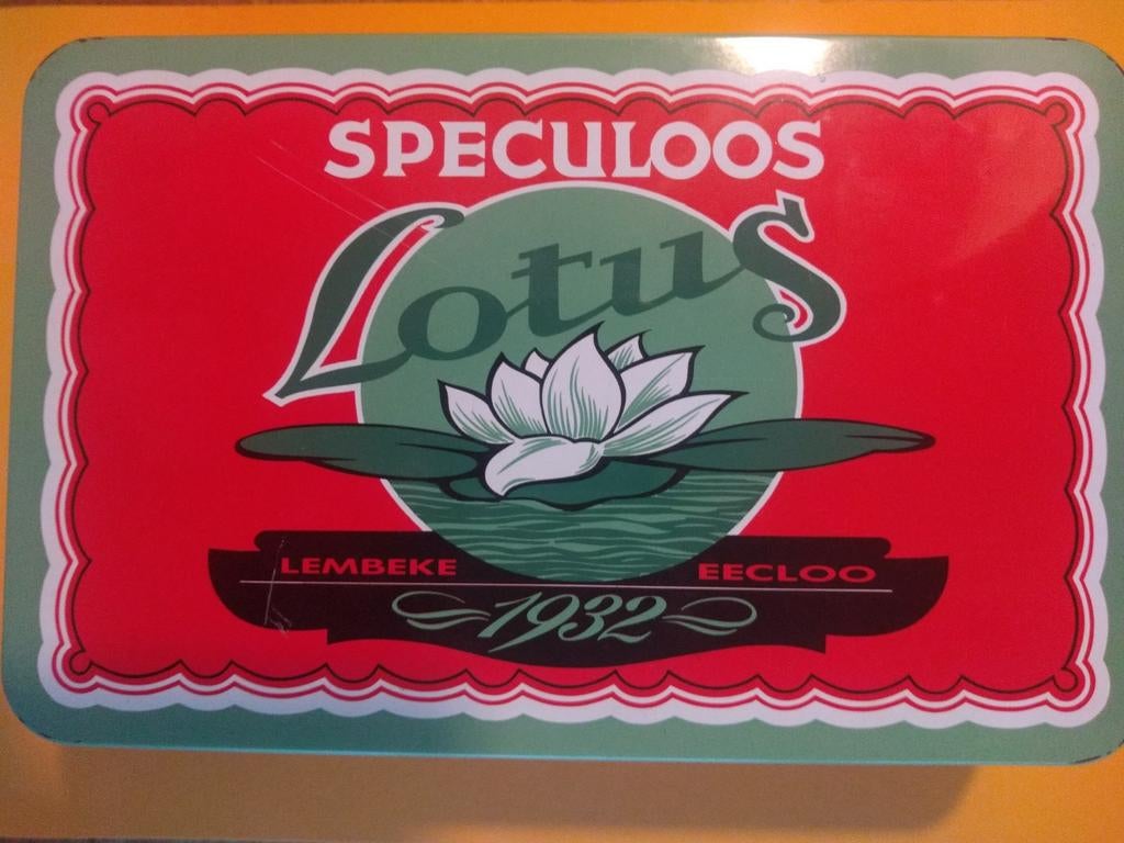 Blik speculoos LOTUS, Enlèvement, Comme neuf, Biscuits, Autres marques
