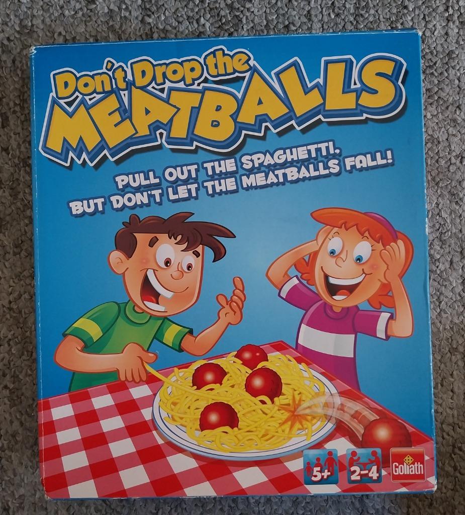 Don't drop the meatballs, Een of twee spelers, Ophalen, Gebruikt, Goliath