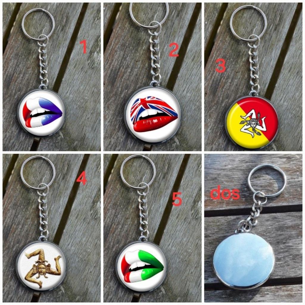 porte clés , bijoux de sac logo pays, Envoi, Neuf, Autres types