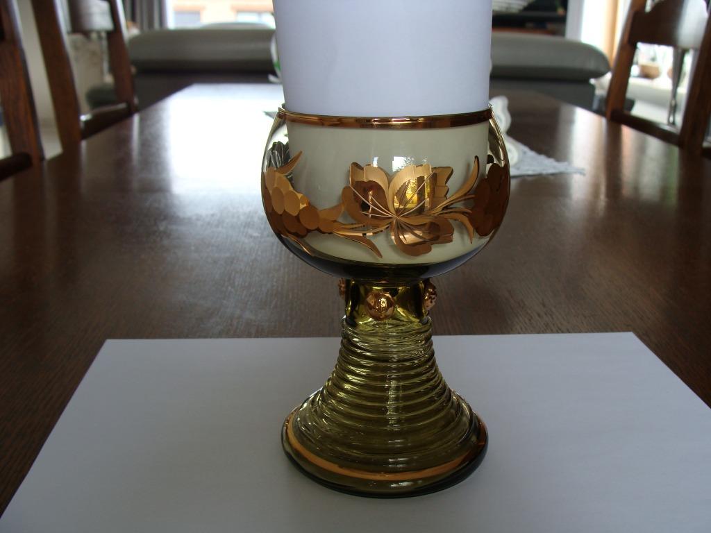 Oud kristalglas, in fijn gouddraad, Rudeshein, nieuw, Antiek en Kunst, Ophalen of Verzenden