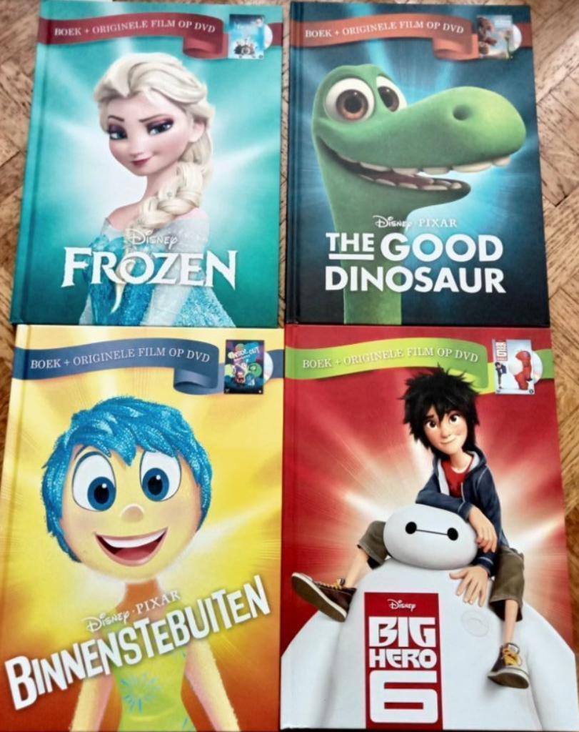 Titels Disney Pixar Boek en originele film op dvd, Boeken, Ophalen of Verzenden, Gelezen
