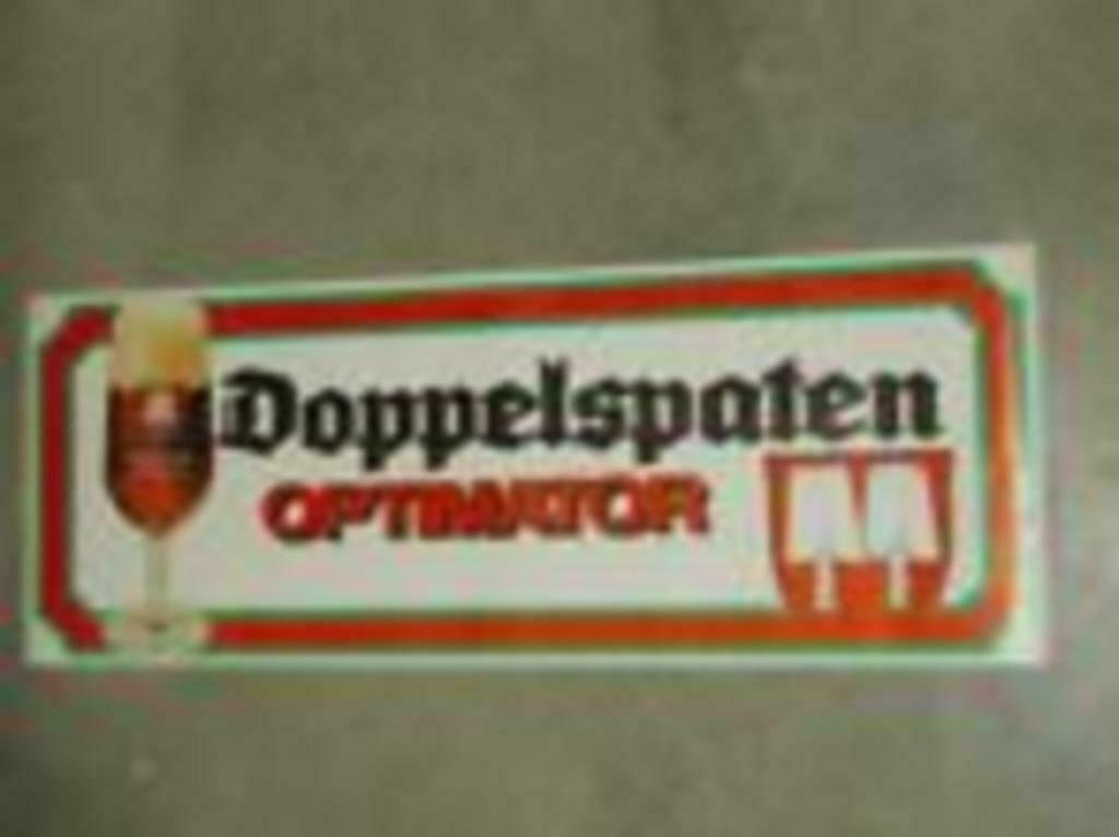 Beersign.Reclame.Dobbelspaten Optimator, Verzamelen, Ophalen of Verzenden, Zo goed als nieuw, Reclamebord, Plaat of Schild, Overige merken