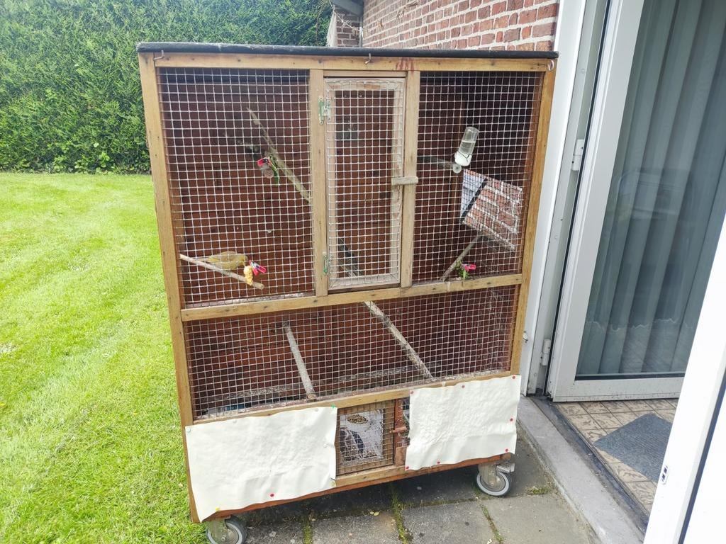 vogelhok op wielen, Dieren en Toebehoren, Ophalen of Verzenden, Zo goed als nieuw