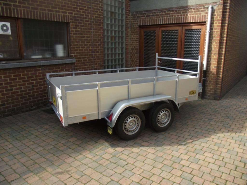 Nieuwe geremde bakaanhangwagens 3,1 x 1,5m te 9300 Aalst, Ophalen