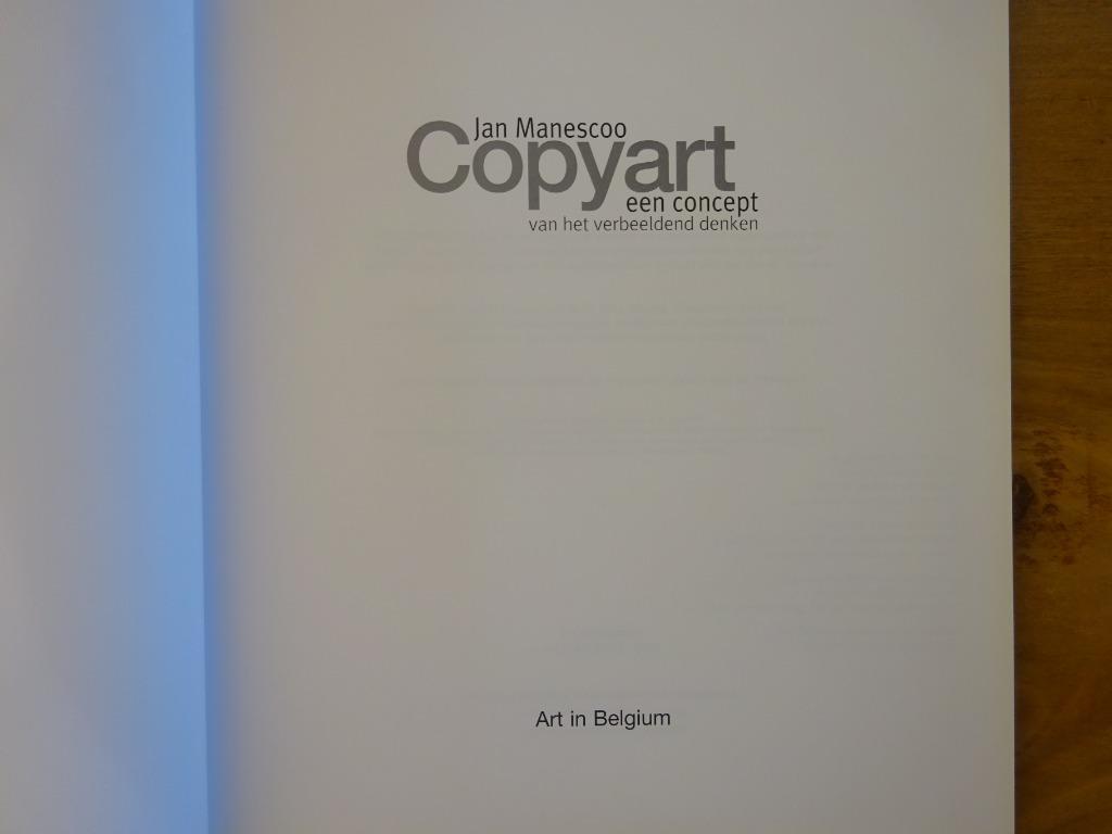 Jan Manesco, Copyart, 2002, een concept van het verbeeldend, Enlèvement ou Envoi, Comme neuf, Peinture et dessin