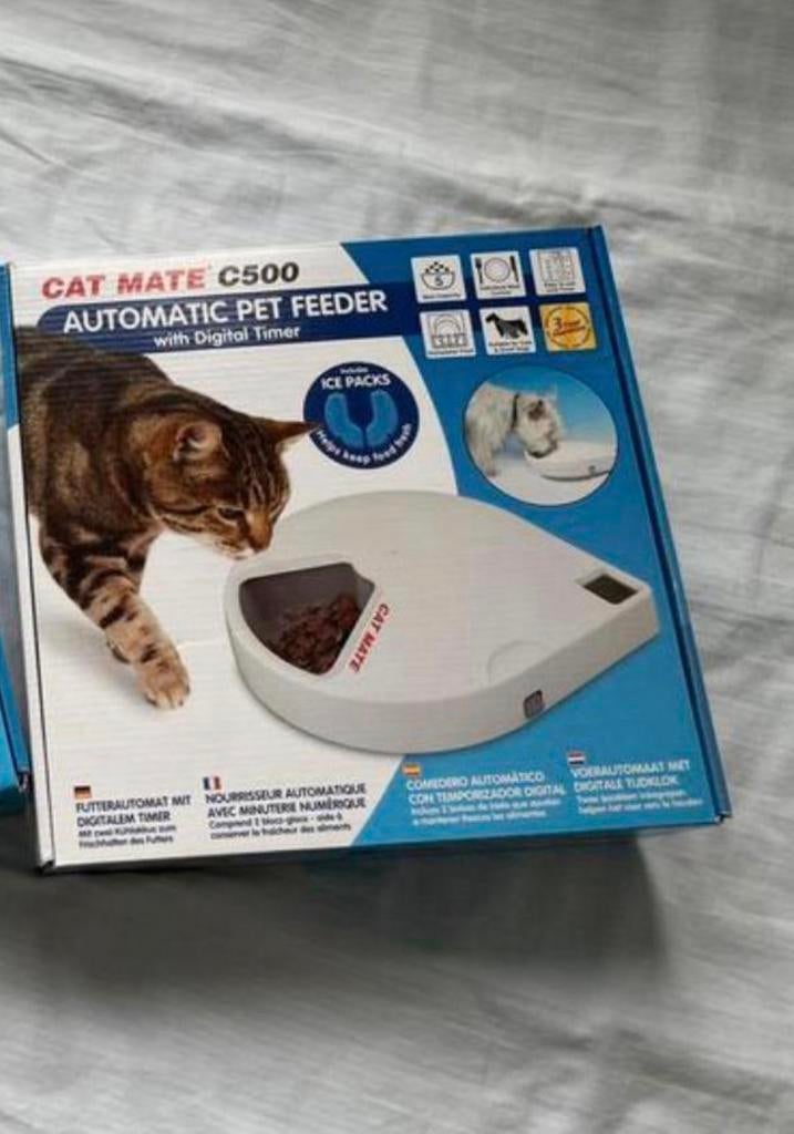 Cat mate C500 automatische voerbak, Dieren en Toebehoren, Ophalen of Verzenden, Zo goed als nieuw