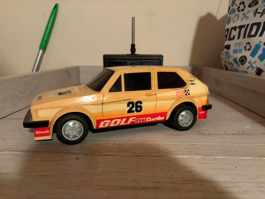 Vinrage rc vw golf 2 asahi werkend, Elektro, Gebruikt, Ophalen of Verzenden, RTR (Ready to Run)