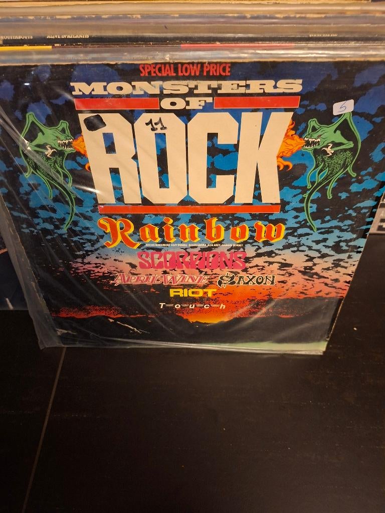 lp - various - monsters of rock - bak 3, Ophalen of Verzenden, Gebruikt
