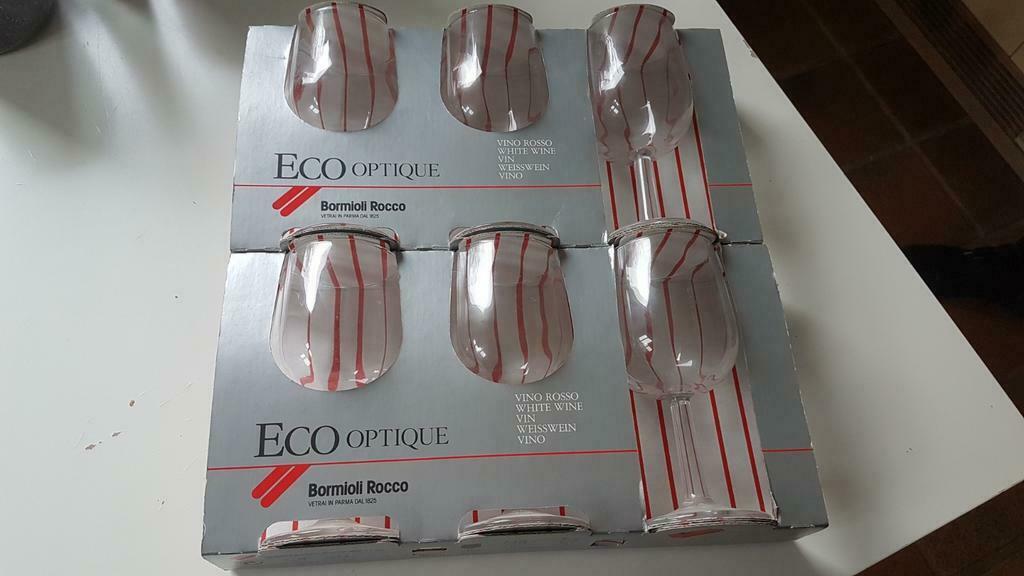6 wijnglazen Eco Optique Nieuw, Enlèvement ou Envoi, Neuf, Autres types