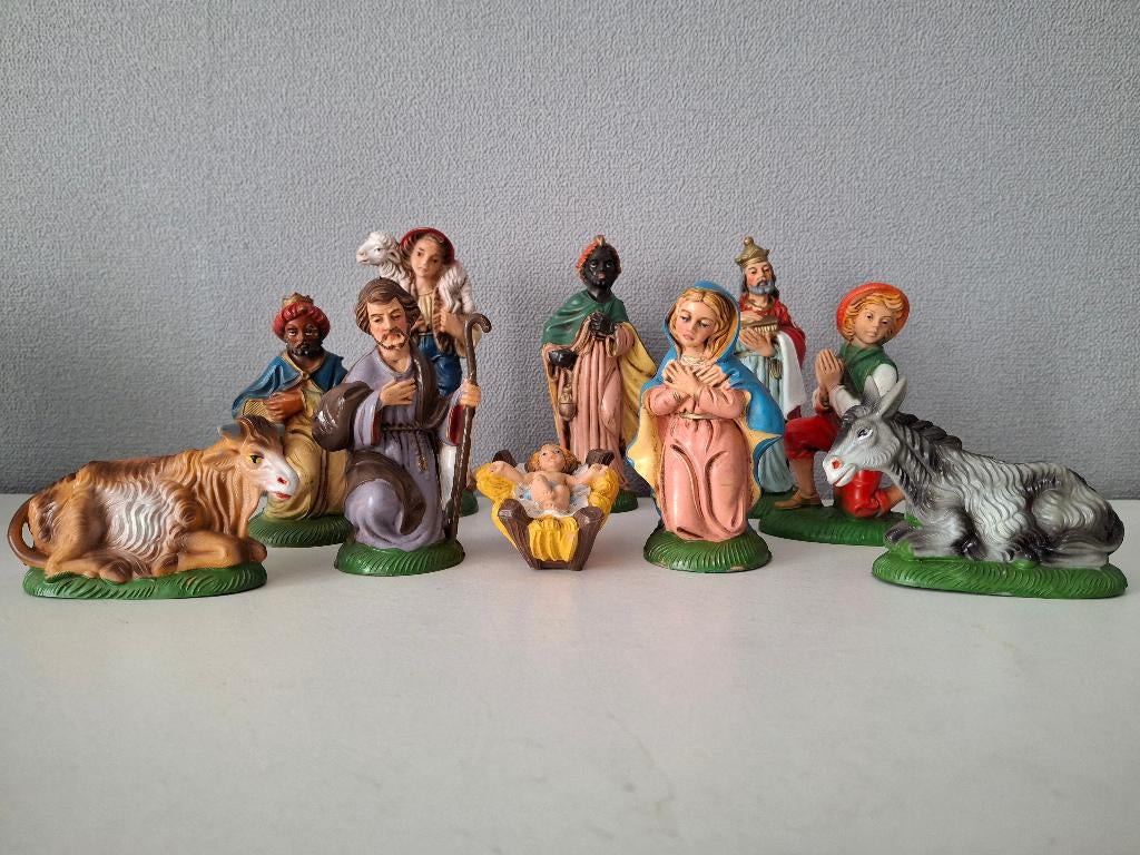 crèche vintage année 1970/1980 : 10 éléments Made in ITALY, Enlèvement