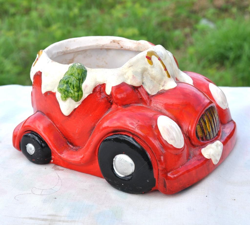 cache pot voiture de noel, Enlèvement ou Envoi, Utilisé