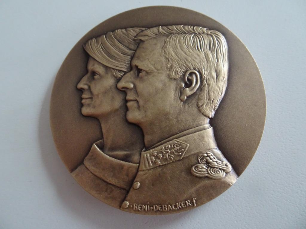 bronzen medaille koning Filip en Koningin Mathilde, Enlèvement, Bronze