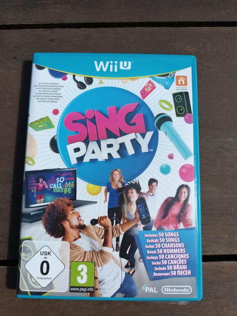 WiiU Sing party + micro, Games en Spelcomputers, Games | Nintendo Wii U, Muziek, Ophalen of Verzenden, Zo goed als nieuw, 3 spelers of meer