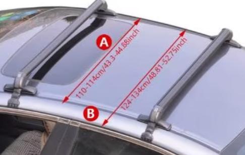 2 porte-bagages/barres de toit pour toit de voiture, Enlèvement ou Envoi, Neuf