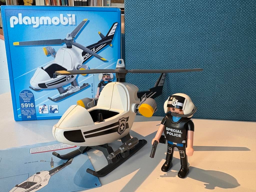 Hélicoptère de police Playmobil 5916, Envoi, Comme neuf