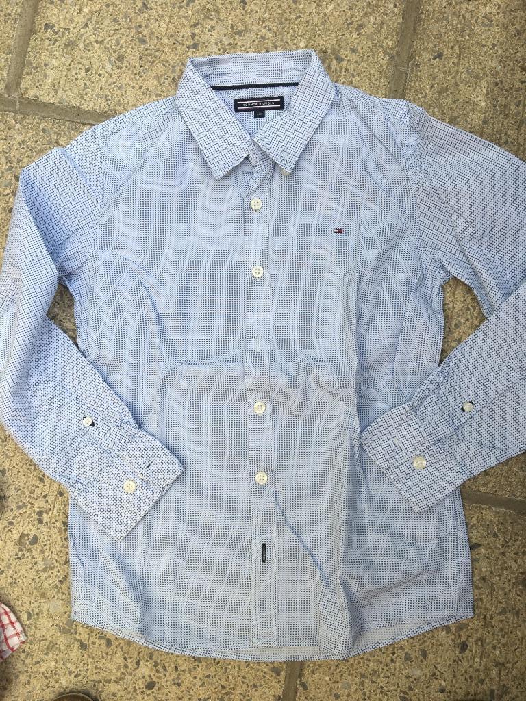 1 overhemd lm  jongen / chemise lm tommy Hilfiger 140, Garçon, Enlèvement ou Envoi, Chemise ou Chemisier, Comme neuf