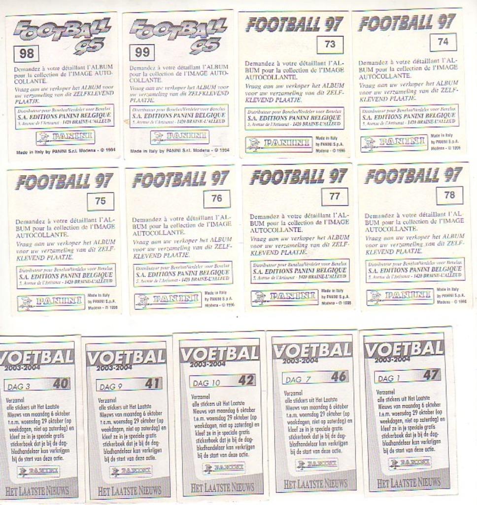 Panini / Football ... Cercle Brugge / 34 stickers, Verzamelen, Verzenden, Zo goed als nieuw, Poster, Plaatje of Sticker