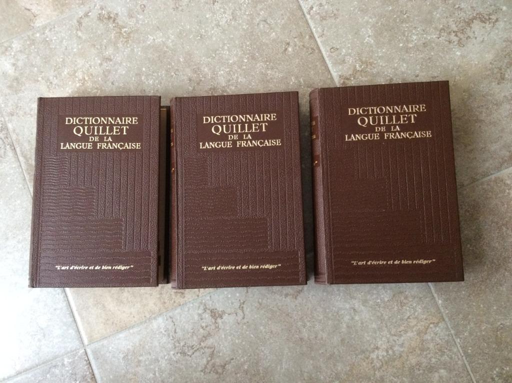 3 DICTIONNAIRE QUILLET DE LA LANGUE FRANÇAISE, Enlèvement