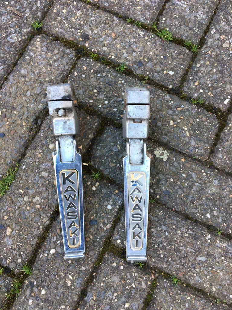 2 vintage highway pegs, Ophalen of Verzenden, Gebruikt