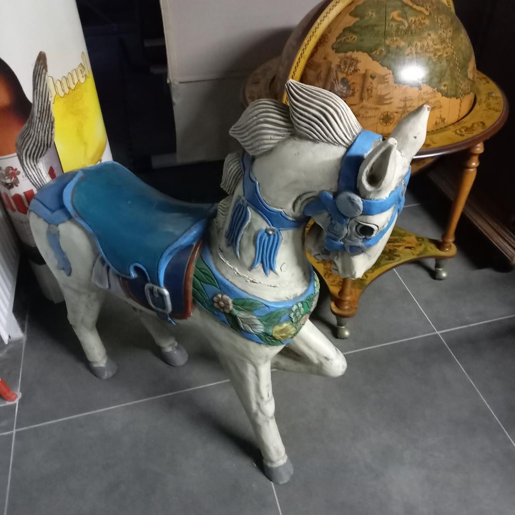 houten antiek paard , zeer mooi stuk , BIEDEN mag, Antiek en Kunst, Ophalen