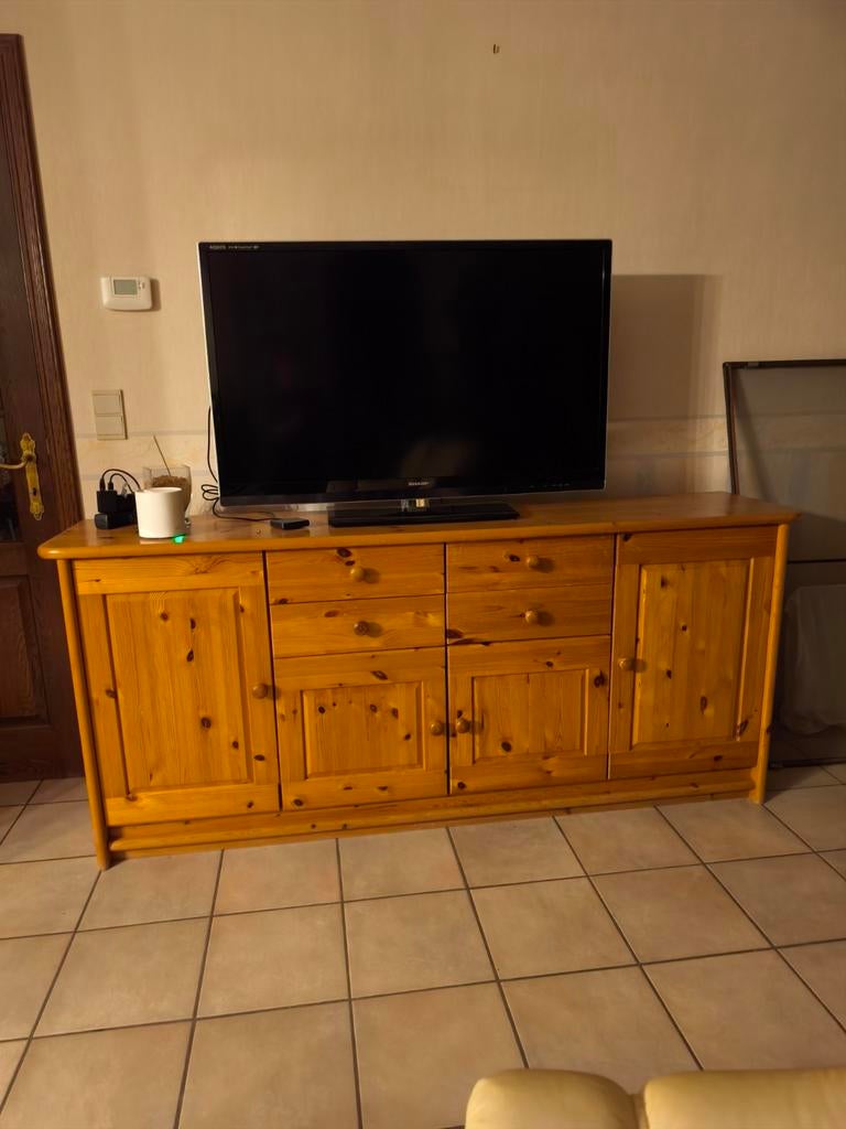 Meuble TV, Ophalen, Zo goed als nieuw, Grenenhout