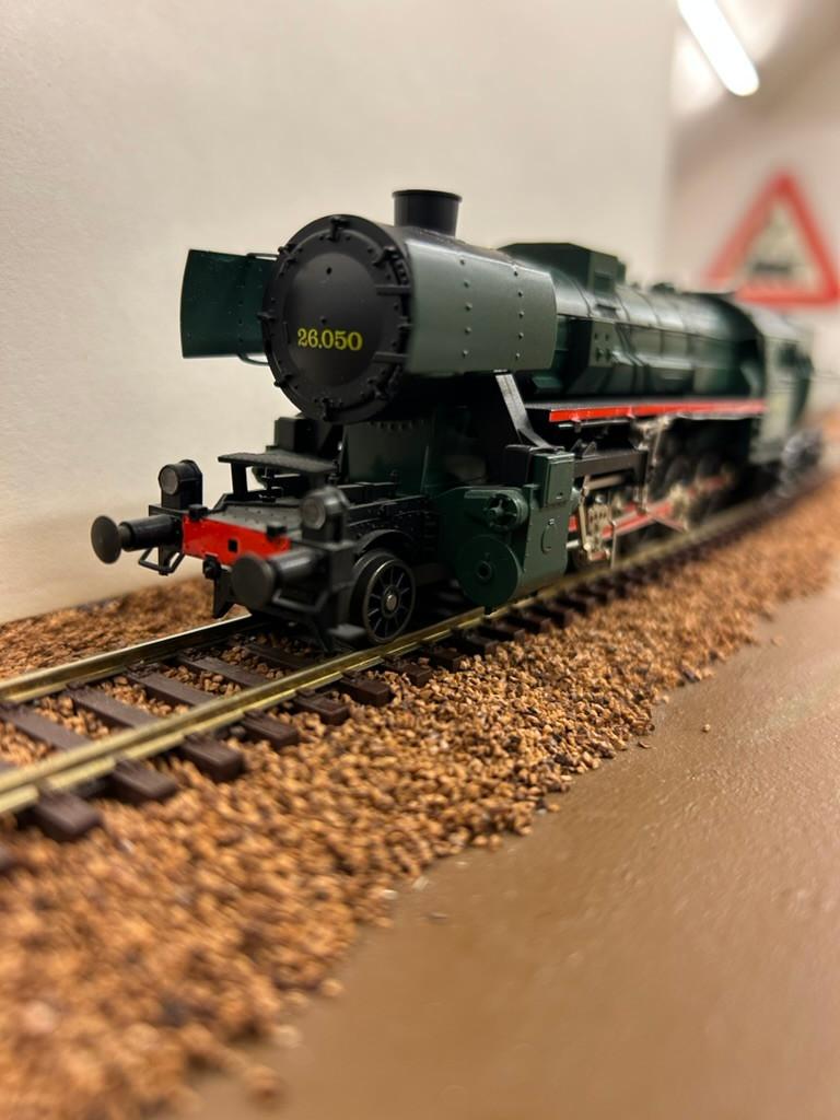 Une locomotive vapeur type 26.050 de la SNCB ., Hobby & Loisirs créatifs, Enlèvement ou Envoi, Comme neuf, Courant continu, Locomotive