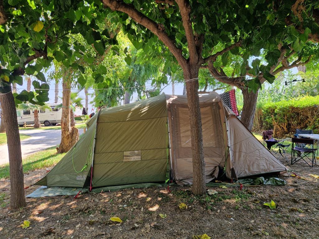 GROTE TENT - 4-6 personen - Jack Wolfskin - Great Divide RT, Caravans en Kamperen, Tenten, Ophalen, Gebruikt, Tot en met 6