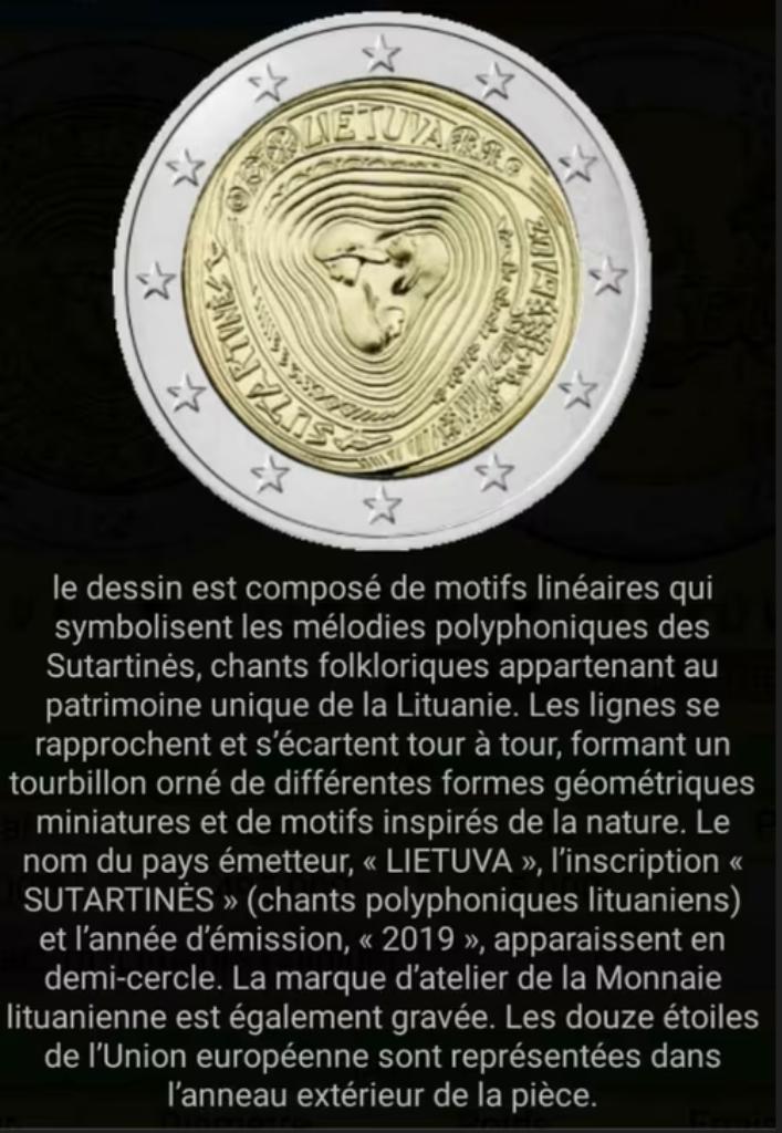 2€ COMMÉMORATIVES LITUANIE (UNC), Timbres & Monnaies, Enlèvement ou Envoi, Autres pays, 2 euros, Monnaie en vrac