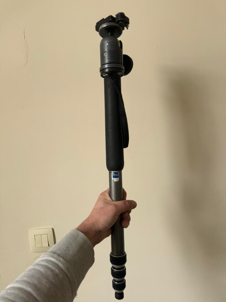 GITZO G1564 met balhoofd, Audio, Tv en Foto, Fotografie | Statieven en Balhoofden, Gebruikt, Eenpoot, Ophalen of Verzenden, 150 tot 175 cm