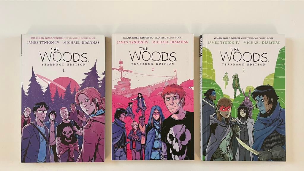 The Woods: Yearbook Edition volumes 1, 2 & 3, Complete serie of reeks, Ophalen of Verzenden, Zo goed als nieuw, James Tynion IV