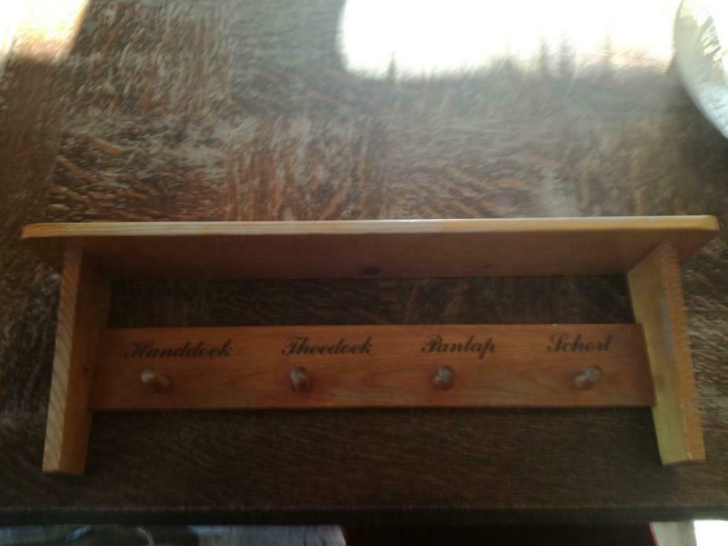 handdoek rek hout kapstok vintage, Enlèvement ou Envoi