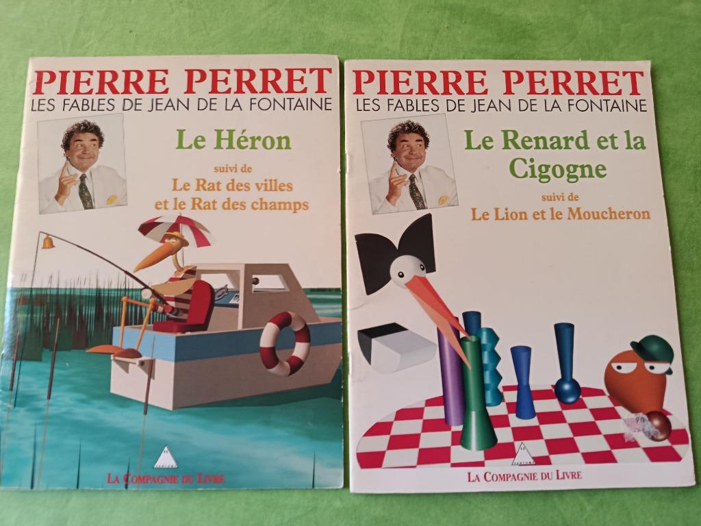 Paquet de 2 Pierre Perret, Les Fables de Jean de La Fontaine, Enlèvement ou Envoi, Comme neuf, Pierre Perret
