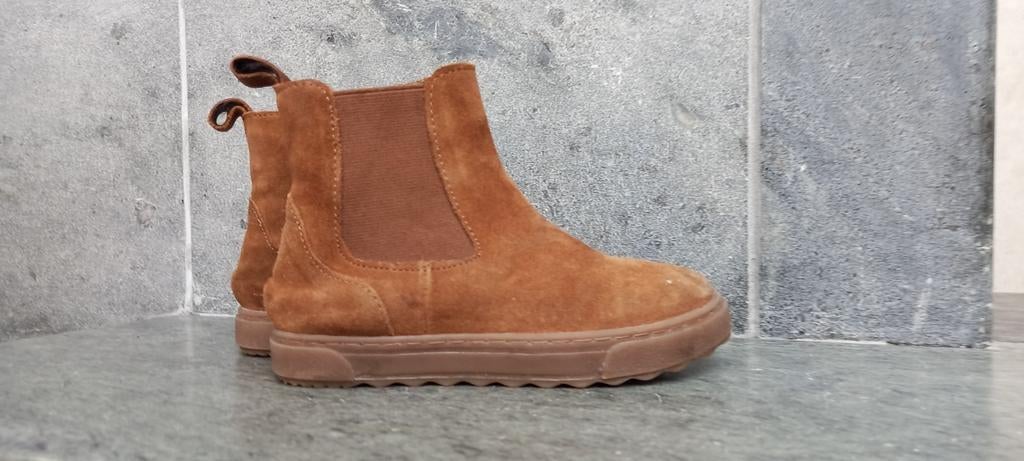 Bruine meisjesbottines Zara Mt 26, Kinderen en Baby's, Gebruikt, Meisje, Ophalen of Verzenden, Laarzen