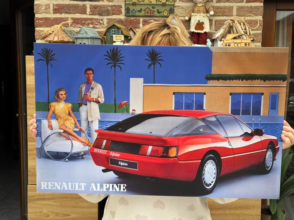 Poster Renault Alpine, Verzamelen, Ophalen of Verzenden, Zo goed als nieuw