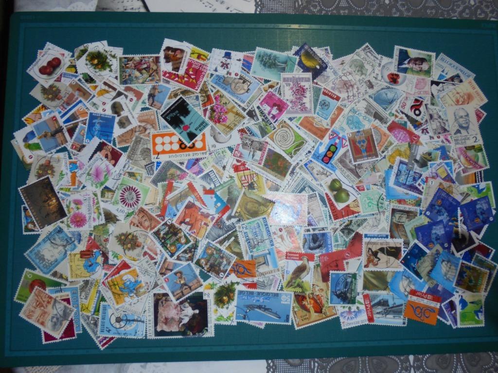 500 timbres-poste oblitérés différents de Belgique, Autre, Affranchi, Envoi, Autre