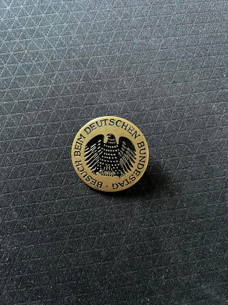 Officiële Duitse broche — Bundesadler-embleem — Ø 3 cm, Verzamelen, Militaria | Algemeen, Ophalen