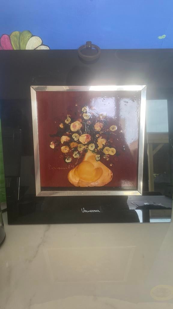 schilderij Valentin Nector Saladrigas, Vanessa, Antiek en Kunst, Kunst | Schilderijen | Klassiek, Acrylverf, Overige ondergronden