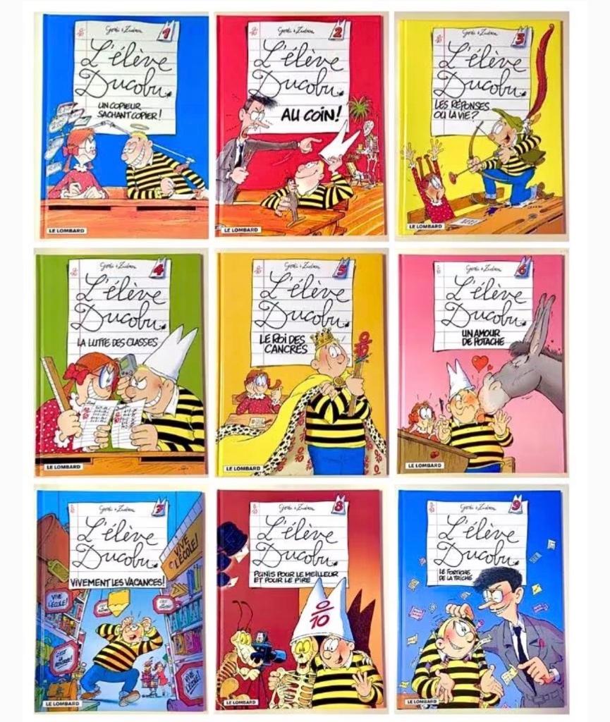 BD - L'élève Ducobu - Lot de 9 BD n1 à 9 - État neuf, Plusieurs BD, Enlèvement ou Envoi, Neuf, Godi & Zidrou