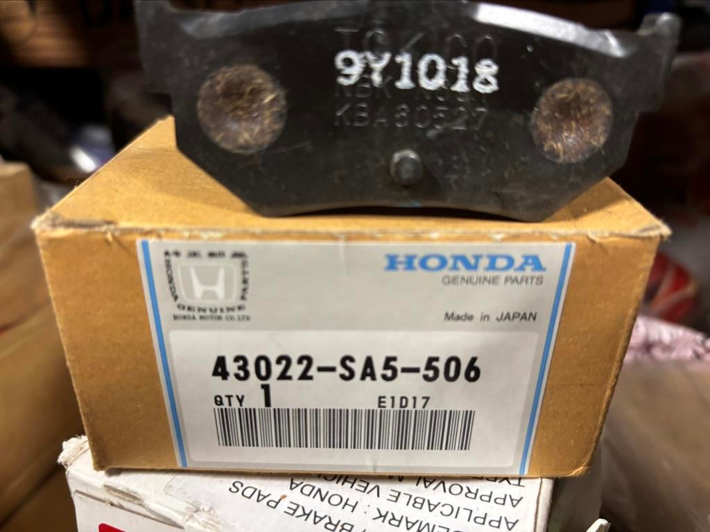 Honda remblokset achter, Prelude AB, Accord CA, Auto-onderdelen, Ophalen of Verzenden, Honda