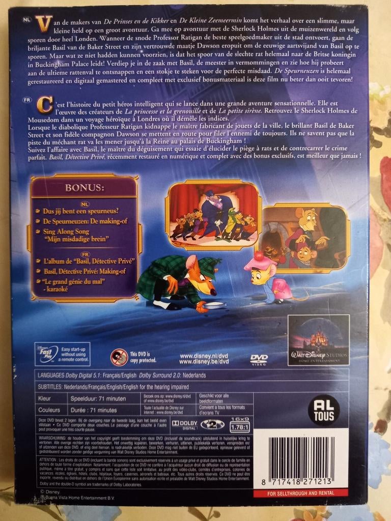 Basil Détective Privé - édition spéciale DVD 📀, Enlèvement ou Envoi, Dessin animé, Tous les âges, Coffret