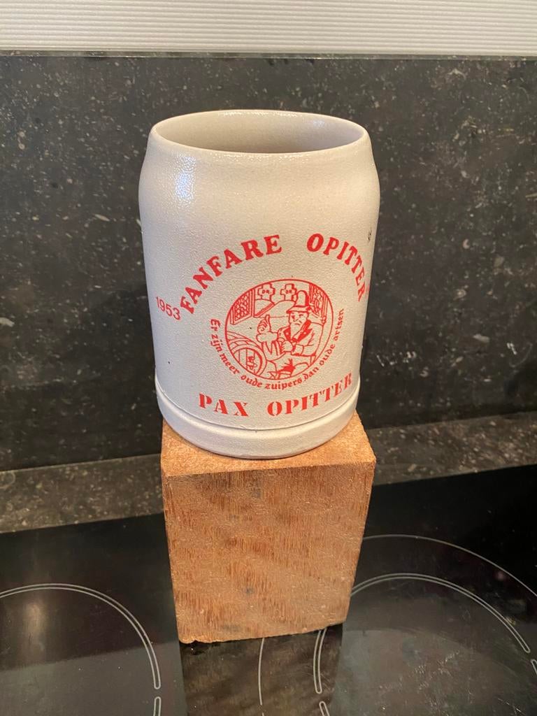 PAX OPITTER biermok pul bierpul chope 0,5 liter, Ophalen of Verzenden, Gebruikt, Pul(len), Overige merken