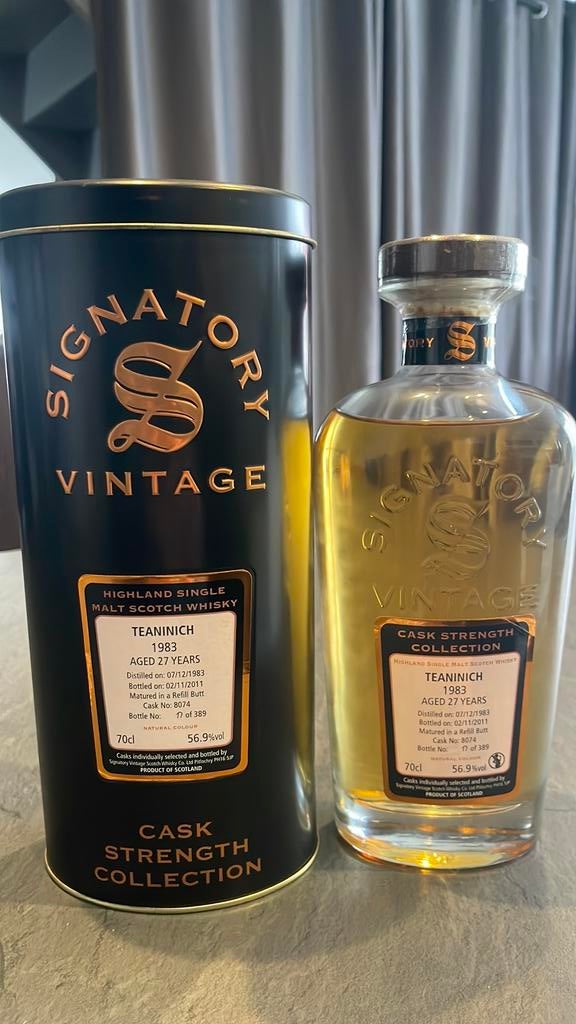 Signatory vintage Teaninich 1983, Collections, Enlèvement, Comme neuf