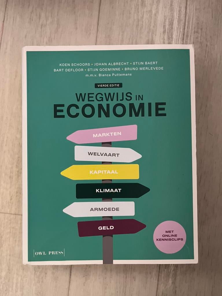 Bruno Merlevede - Wegwijs in economie, Ophalen of Verzenden, Bruno Merlevede; Bart Defloor; Koen Schoors; Stijn Goeminne; ...