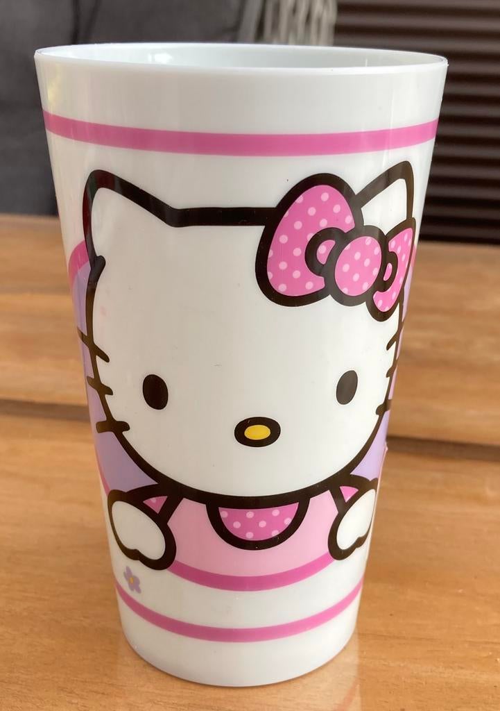 Nieuwe hoge Hello Kitty drinkbeker+bord., Ophalen of Verzenden, Nieuw