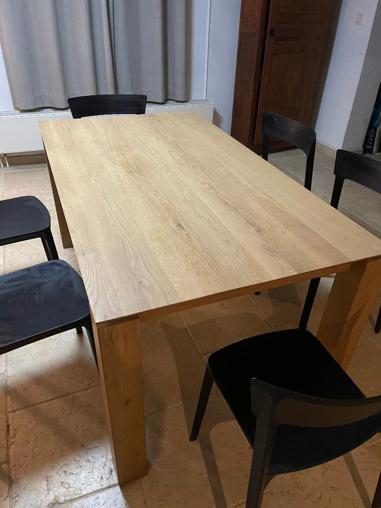 table à manger, 150 à 200 cm, Cinq personnes ou plus, Comme neuf, Contemporain