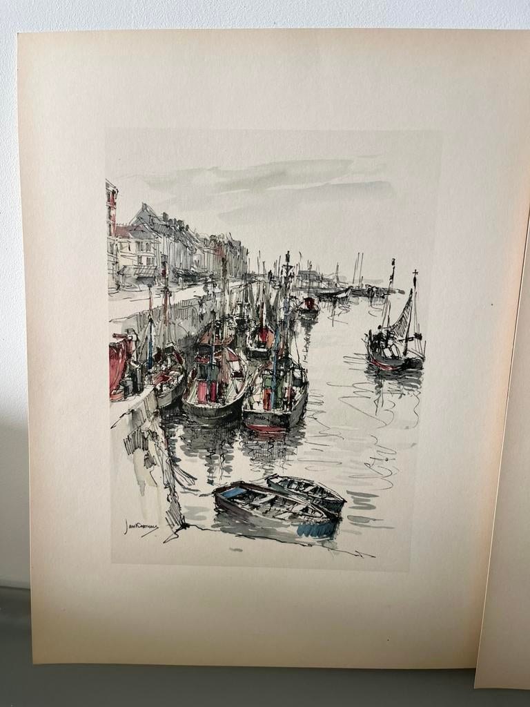 Jan Korthals 2 prints, Antiek en Kunst, Ophalen of Verzenden