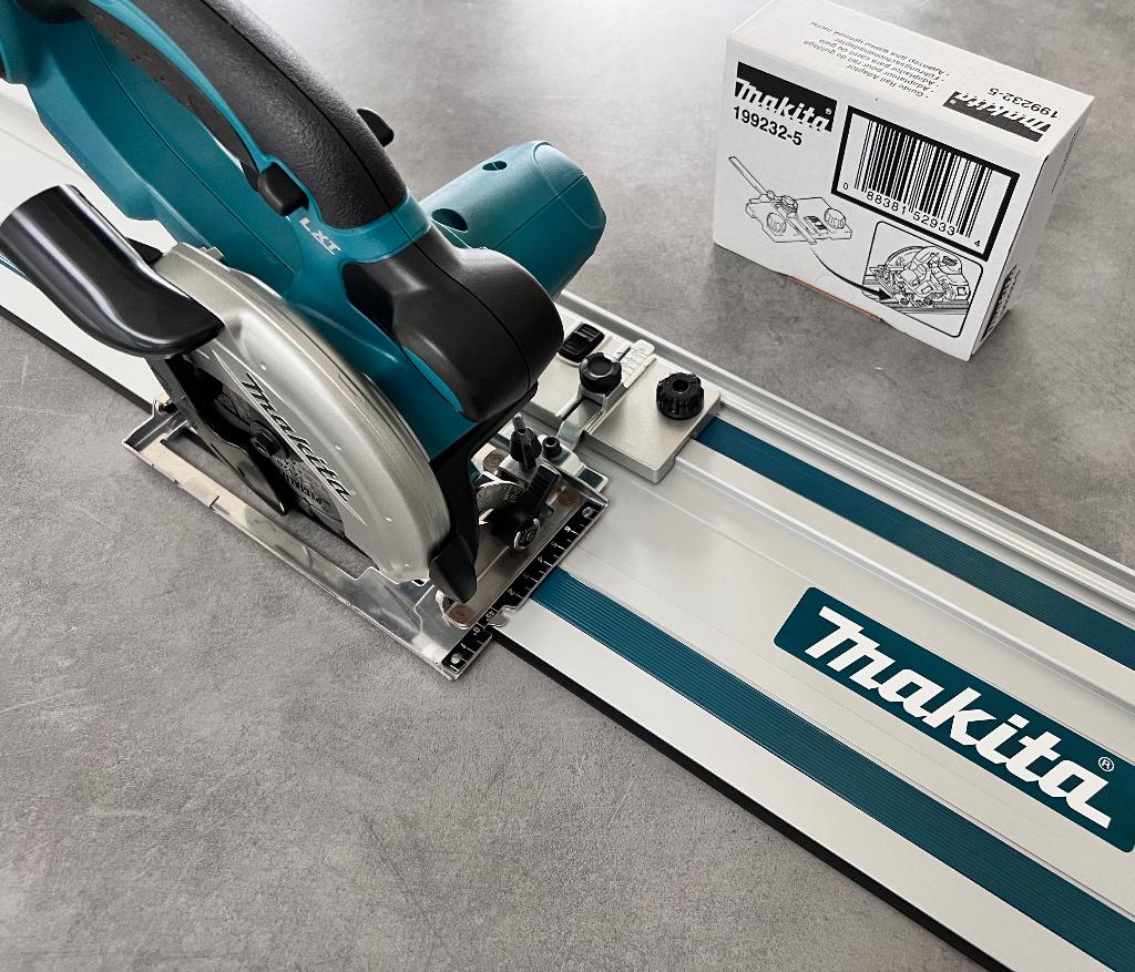 MAKITA 18V ACCU INVALZAAG +GELEIDER +ADAPTER LXT CIRKELZAAG, Doe-het-zelf en Bouw, Cirkelzaag, Nieuw, Ophalen of Verzenden, Makita